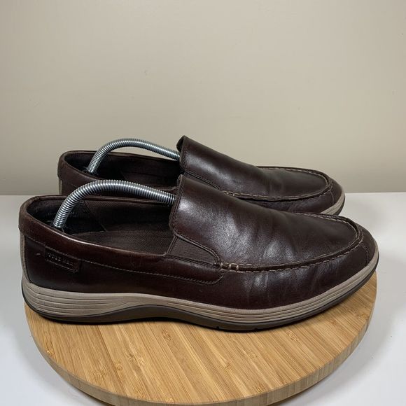 Cole Haan Grand Atlantic Loafer Brown Leather Slip On‎ Comfort Men's 11.5 - Picture 1 of 8